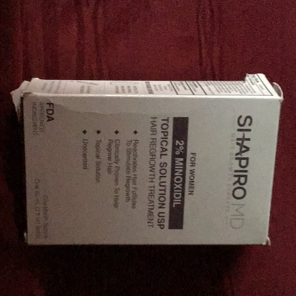 Shapiro md for women 2% minoxidil topical solution one month supply 60 ml